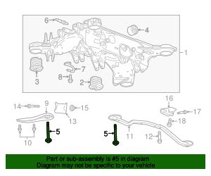 Cadillac Ct Rear Suspension Cradle Bolt Quirkparts