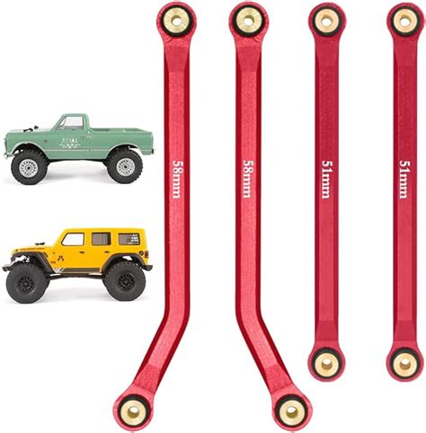 Ogrc Scx24 High Clearance Links Half Set 4 Rear High Clearance Links For Axial Scx24