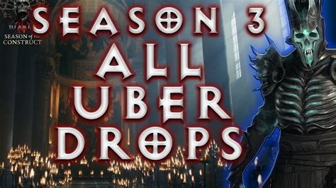 S3 ALL UBER UNIQUE DROPS Necro Diablo 4 Necromancer Build Season