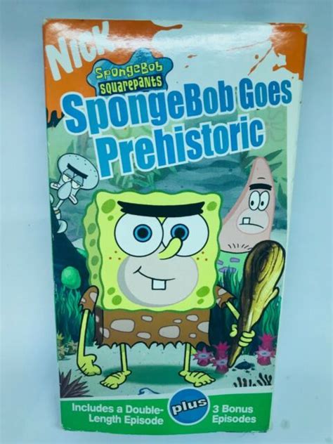 Spongebob Squarepants Spongebob Goes Prehistoric VHS 2004 For Sale