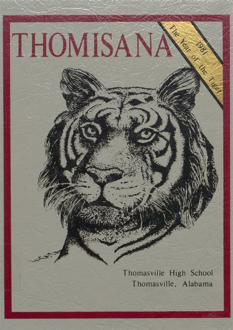 1981 Yearbook From Thomasville High School From Thomasville Alabama