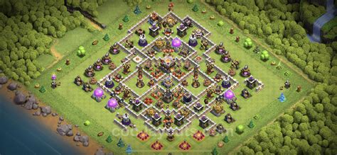 Melhor Layout De Defesa CV11 Link COC Clash Of Clans Centro De