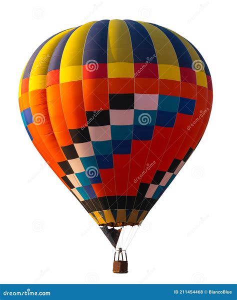 Hot Air Balloon Isolated On White Background Stock Photo Image Of