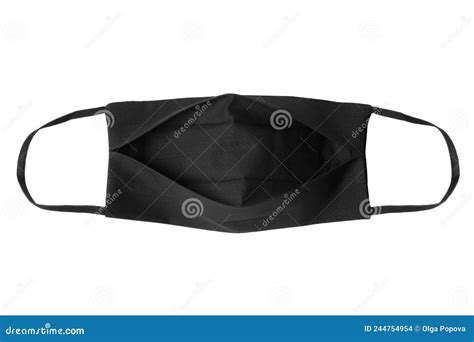 Black cotton safety mask stock photo. Image of environment - 244754954