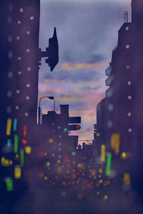 City Lights Drawing