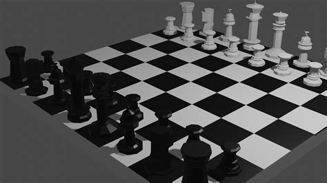 3D Chess Board on Behance