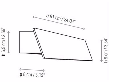 Lámpara de pared para exteriores LED ALBA 60 LED OUTDOOR Colección Alba