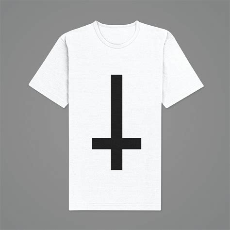 Upsidedown Cross Short Sleeve Unisex T Shirtmetal Lover Etsy