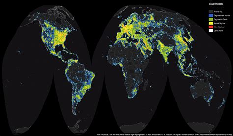 Mapa Contaminacion Luminica Mapa