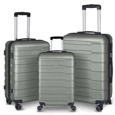 Luggage Set Of 3, Suitcases With Spinner Wheels Hardside Expandable ...