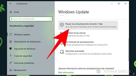 Cómo pausar las actualizaciones de Windows 10