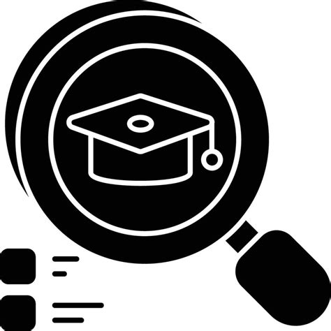 Graduation Hat Glyph Icons Design Style Vector Art At Vecteezy