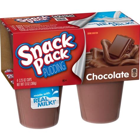 Snack Pack Pudding Chocolate 3 25 Oz Instacart