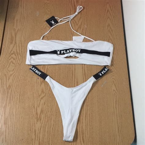 Playboy Swim New Playboy Super Sexy Pc Swimsuit Thong Bikini Set