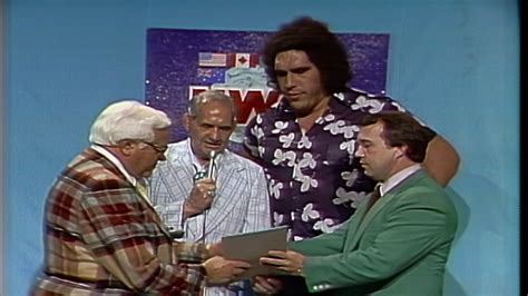 Andre The Giant Challenges Harley Race October 13 1978 Youtube