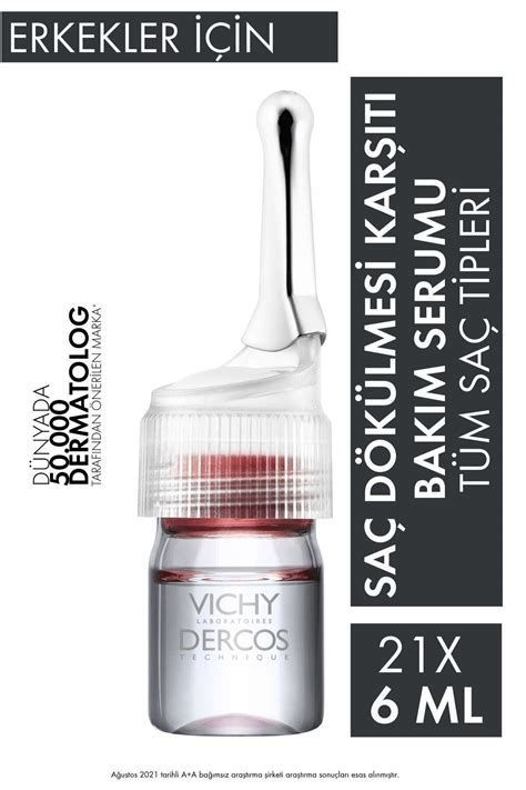 Vichy Erkekler İçin Dökülme Karşıtı Dercos Aminexil Clinical 5 Serumu ...
