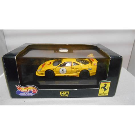 FERRARI F RACING N YELLOW HOT WHEELS BCN STOCK CARS