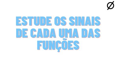 Estude Os Sinais De Cada Uma Das Fun Es Do Exerc Cio Youtube