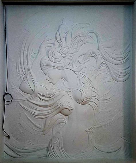 Гипсовое панно барельеф девушка-танцовщица "Tanok" | Mural painting ...