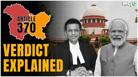 Supreme Court Upholds The Abrogation Of Article 370 Verdict Explained