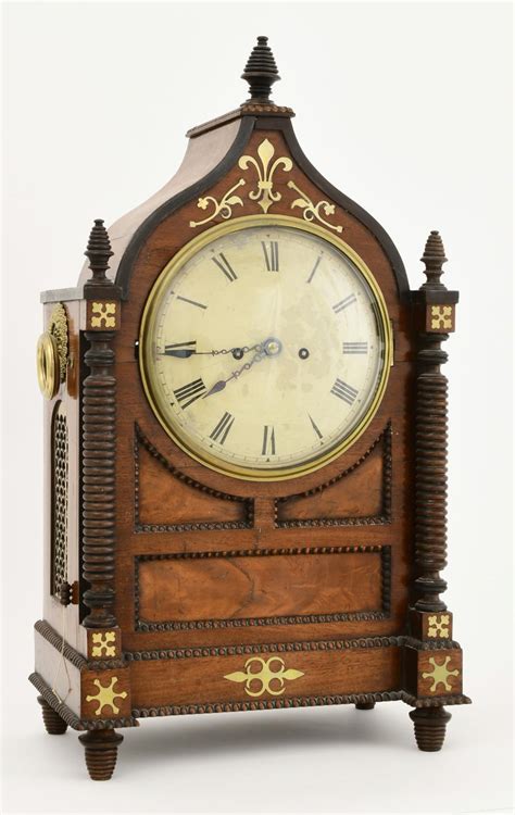 Lot 19th Century English Double Fusee Bracket Clock