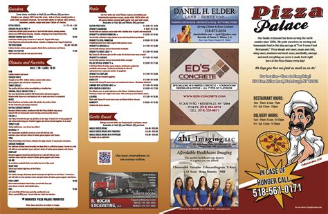 Pizza Palace 4 Fold 2019 Fasprint Menus