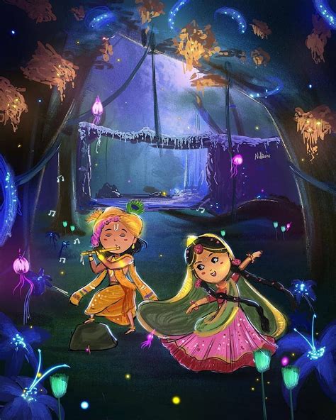 Animated Radha Krishna Wallpapers For Mobile