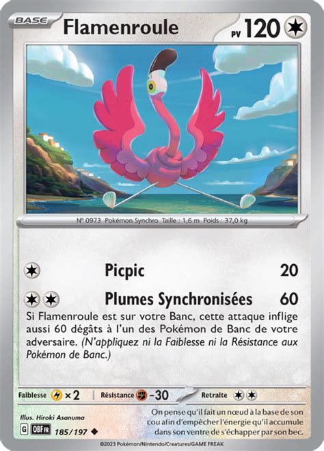 Flamenroule Écarlate Et Violet Flammes Obsidiennes 185 — Poképédia