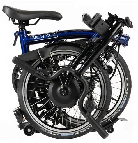 Brompton M L Bolt Blue Lacquer Electric Folding Bike