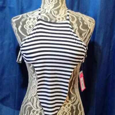 Xhilaration Black And White Triangle Bikini Top Xs Ebay