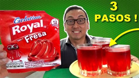 COMO PREPARAR GELATINA ROYAL 3 SIMPLES PASOS YouTube