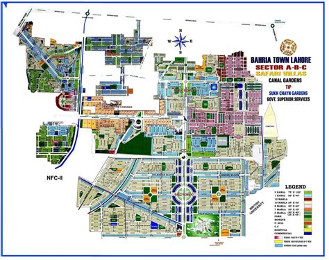 Bahria Town Society Map Al Naafay Construction Company Lahore