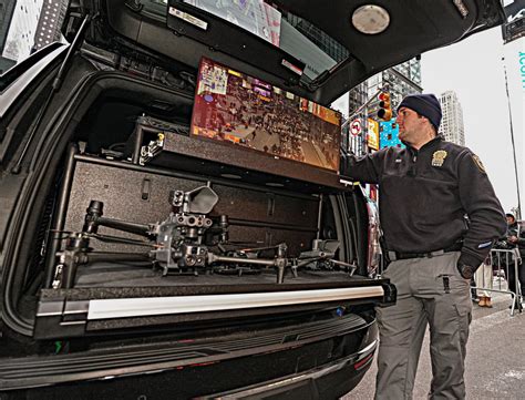 Drones In The Air Cops Downstairs Inside The Nypds Times Square Massive Security Detail On