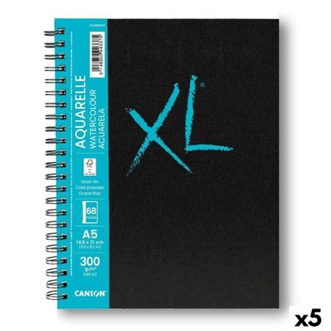 Bloc De Dibujo Canson Xl Aquarelle Hojas Blanco A Unidades G