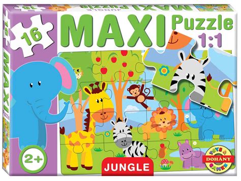 Puzzle Džungľa 16 dielikov maxi 1 39 dielikov PuzzleMania sk