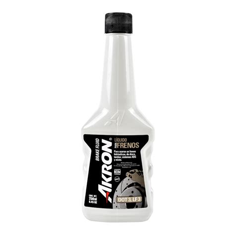 LÍQUIDO PARA FRENOS BRAKE FLUID 250 ML BLANCO AKRON The Home Depot México