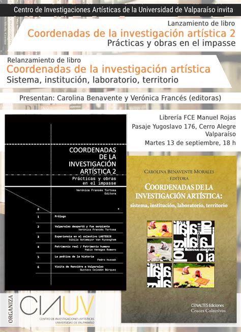 Lanzamiento Del Libro Coordenadas De La Investigaci N Art Stica