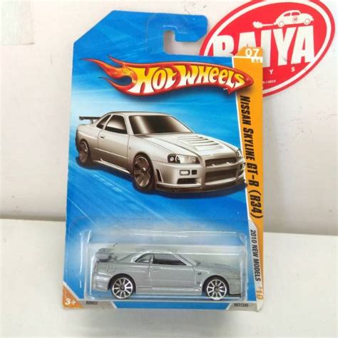 Jual HOT WHEELS NISSAN SKYLINE GTR R SILVER Bukan Merah Biru RLC S Fast Shopee Indonesia
