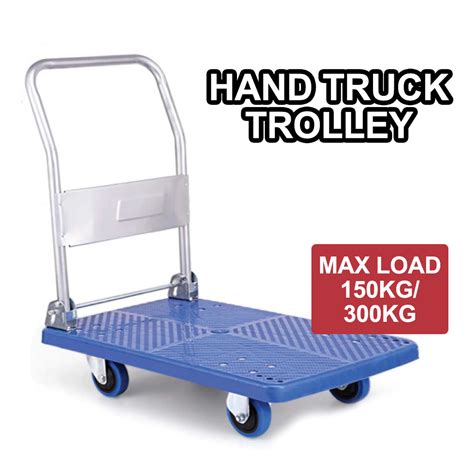 Foldable PVC Platform Hand Truck Trolley Heavy Duty Use 150KG 300KG