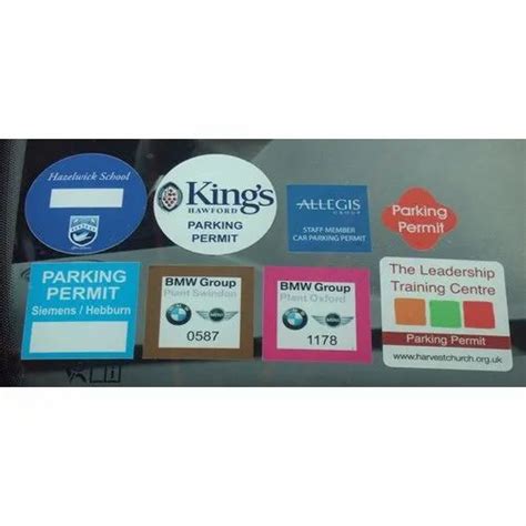 Pvc Car Parking Sticker Packaging Type Sheet And Roll At Rs 10 Piece