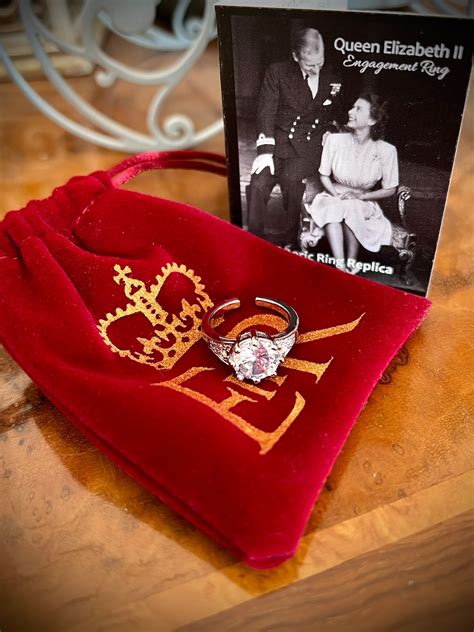 Queen Elizabeth II Engagement Ring Replica Historic Royal Ring Prince ...