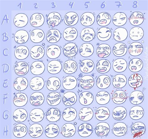 Expression Challenge By Mondlichtkatze On DeviantArt Drawing