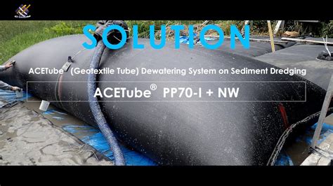 ACETube Geotextile Tube Dewatering System On Sediment Dredging YouTube