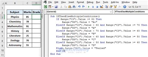 Excel Vba Nested If Then Else Statement Printable Timeline Templates