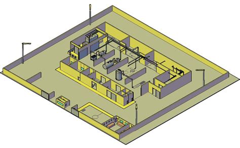 industrial plant layout 3d design - Cadbull