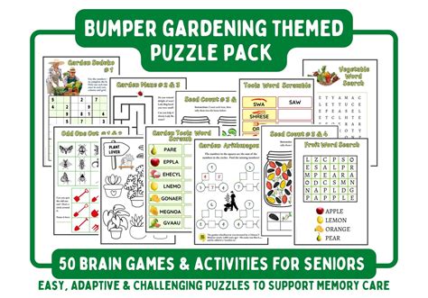 Dementia Brain Games Alzheimers Brain Games Memory Care Etsy