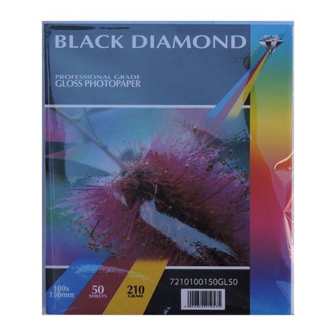 Black Diamond 6x4r 100mm X 150mm 210gsm Gloss Paper 50 100 Sheets