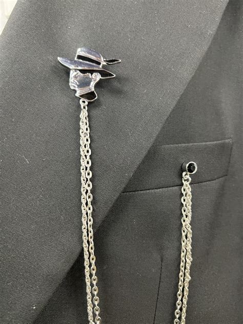 Head Logo Lapel Chain Pin El Pachuco Zoot Suits