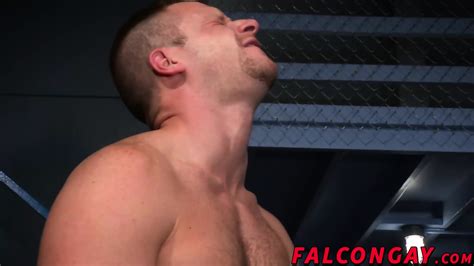 Muscle Hunk Prison Guard Anal Action During Work