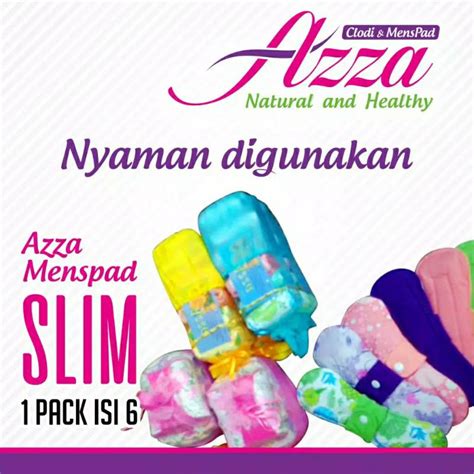 Jual Azza Pembalut Kain Cuci Ulang Menspad Slim Day Dan Night